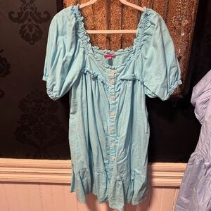 ADORABLE Stoney Clover Lane Target Collaboration Teal Baby Blue Dress